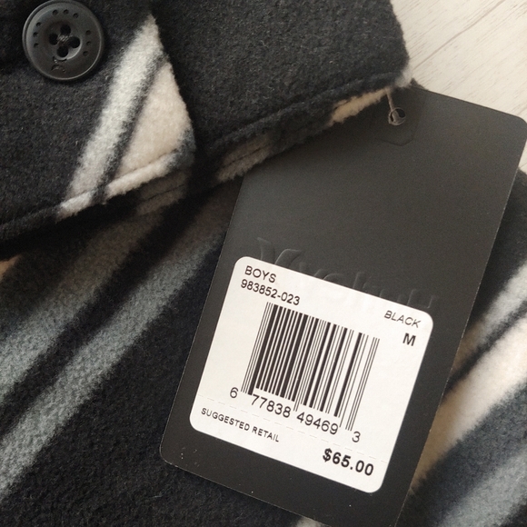 HURLEY NEW boys Artic Fleece Full Zip Hoodie Shacket - Picture 13 of 13